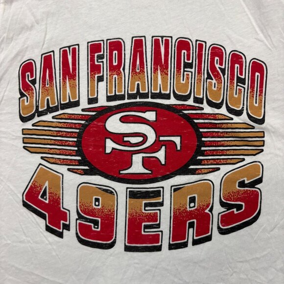 San Francisco 49ers Cropped NFL Football Team Tank Top L - Picture 2 of 4